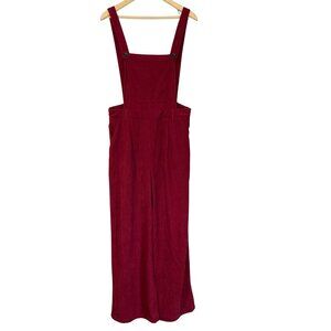 Cider Wide Leg Corduroy Overalls Boho Bib Adj Straps Size L Cherry Boho 90s